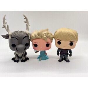Funko Pop Disney Frozen Lot Sven Elsa Kristoff Figures Loose OOB No Box